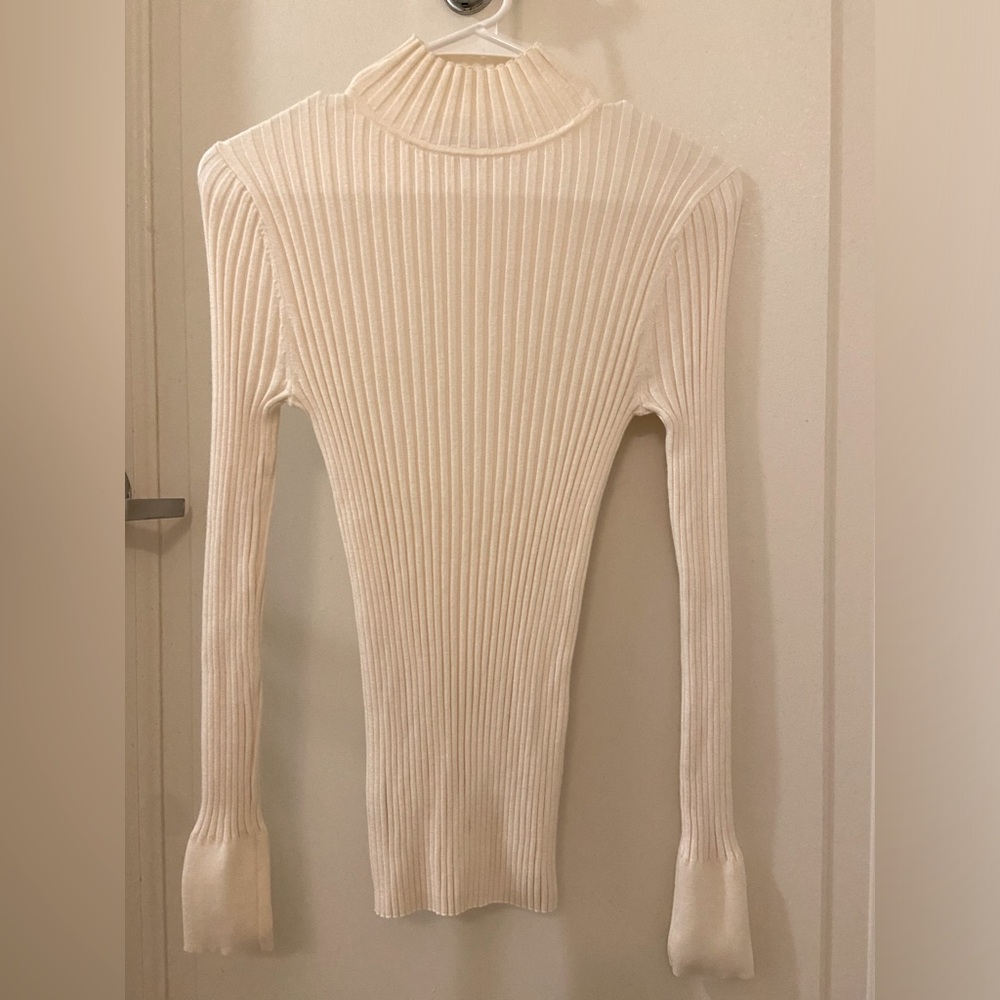 LOFT ribbed turtleneck sweater